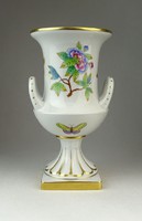 0Q438 Viktória mintás Herendi porcelán váza 20 cm