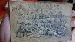 Katonai csoportkép 1.világháború 1918,Tábori posta