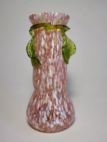 Művészi , színes fújt üveg váza