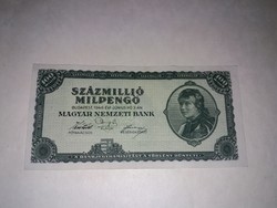 Százmillió Milpengő 1946-os  , Nagyon szép ropogós  bankjegy !