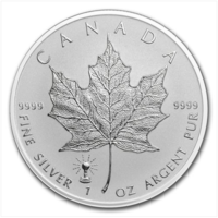 Kanada 5 dollár, Maple Leaf, 2018, BUNC, Ag999, 1 Uncia, 31,1 gramm