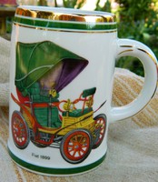 Mug with car motif, fiat, rolls royce