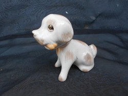  Aquincum porcelán kutya.Festett.Gyűjtőknek.