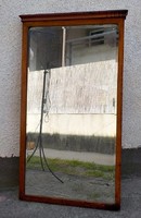 Art deco  fa keretes , csiszolt üveges tükör 120 x 69 cm. 