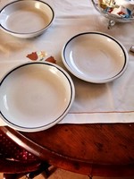 2 db főzelékes tányér 2 db Zsolnay porcelán + 1 db Alföldi tányér