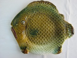 Gránit kerámia hal tál halas nagy lapos tányér