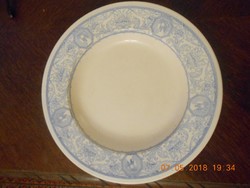 XIX. századi szecessziós Zsolnay tányér 27 cm, hibátlan.