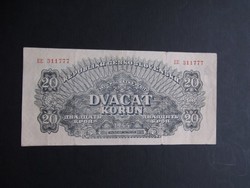 Csehszlovákia - 20 korona 1944