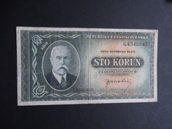 Csehszlovákia - 100 korona én.