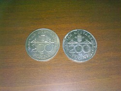 1992 / 2 db 200 Forint  (PATINÁSAK)