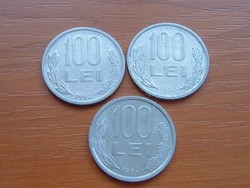ROMÁNIA 100 LEI 1992,1993,1994 3 DB 