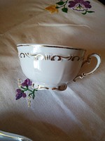 Aranytollazott Zsolnay porcelán barokk mintás teás csésze