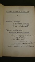 Szabó Dezső autogram - dedikált könyv 1935.