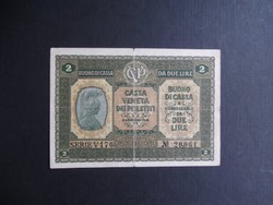 Olaszország - 2 lire 1918 (Velence)