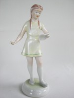 Drasche porcelán éneklő kislány