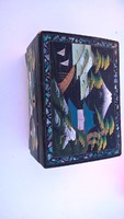 Gyönyörű Japán zenélő ékszertartó doboz Daysun hand painted