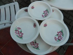 Antik nagy virágmintás  Ditmar- Urbach tányérok  4 db