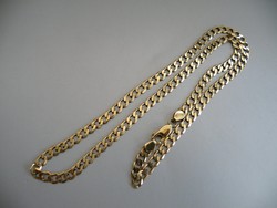 AT 044 - fémjelzett 9 karátos arany nyaklánc 15.3 gr 53 cm