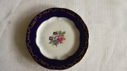 Zsolnay mini tányér,  gyűrűs tálka
