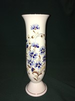 Zsolnay búzavirág mintás váza 27 cm