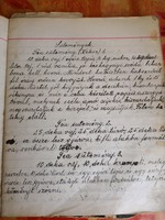 Kézzel írt receptgyüjtemény, szakácskönyv 1938.-ból,242 db. recept, süteményes. Sérült kötés! FIX! 