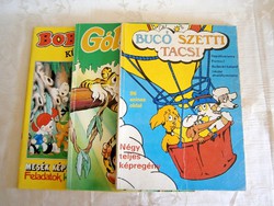 3 db retro mesekönyv, képregény: Bucó Tacsi Szetti/ Góliát album / Bobo album különszám