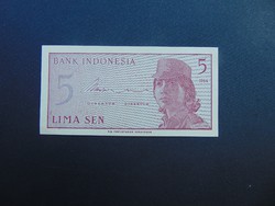 5 sen 1964 Indonézia Hajtatlan