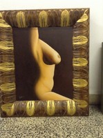 Gál e. Oil image of a torso nude