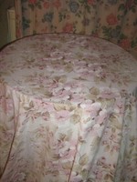 Csodaszép  vintage stílusú  pasztell rózsaszín színű sötétítő függöny pár