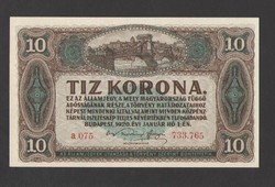 10 korona 1920.  UNC!!  