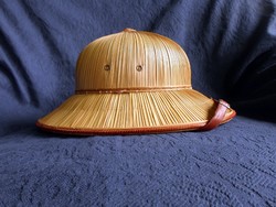 Eredeti vietnámi, férfi bambusz dzsungel kalap