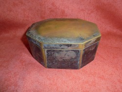 Antik ausztrál ezüstözött cukros doboz