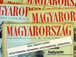 1988 június 10  /  MAGYARORSZÁG  /  SZÜLETÉSNAPRA RÉGI EREDETI ÚJSÁG Szs.:  5790