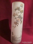 Most olcsóbban! Festett madaras japán váza 20 cm   1742