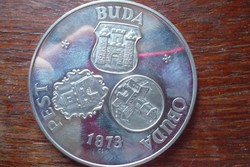 PEST-BUDA-ÓBUDA  ritka ezüst érme