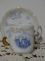 antik Rosenthal csésze alátéttel, 1891-1906 közötti jelöléssel