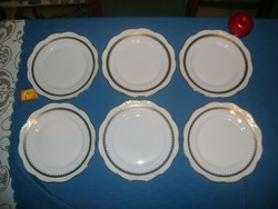 HÜTTL TIVADAR lapos tányér - hat darab