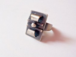 Modern iparművész ezüstözött gyűrű