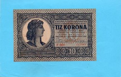 Ropogós 10 Korona 1919