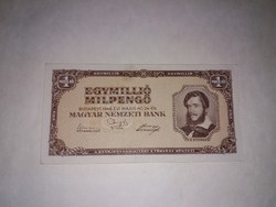 Egymillió Milpengő  1946-os ,Nagyon szép ropogós  bankjegy !