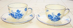 Meisseni mokkás csészék, két személy részére (1882-1944)