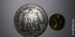 Ezüst 50 frank 1976