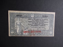 Szerb-Horvát-Szlovén Királyság - 10 dinár 1919 - 40 korona felülbélyegzéssel
