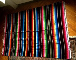 Eredeti mexikói gyapjú ágytakaró, takaró, falikárpit