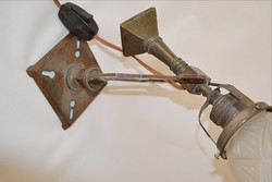 Art Nouveau Ship Lamp with Original Shade