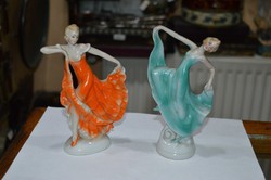 2 darab német táncosnő figura