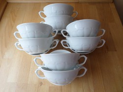 Walbrzych fehér porcelán leveses csésze