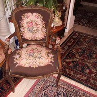 Kézigoblein barok-rokokko 5 db karos szék