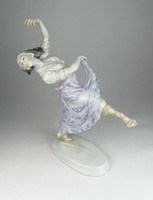 0O941 Herendi táncoló cigánylány figura 33 cm