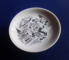 Raija Uosikkisen tervezte Arabia Finland porcelán tányér, 1957
